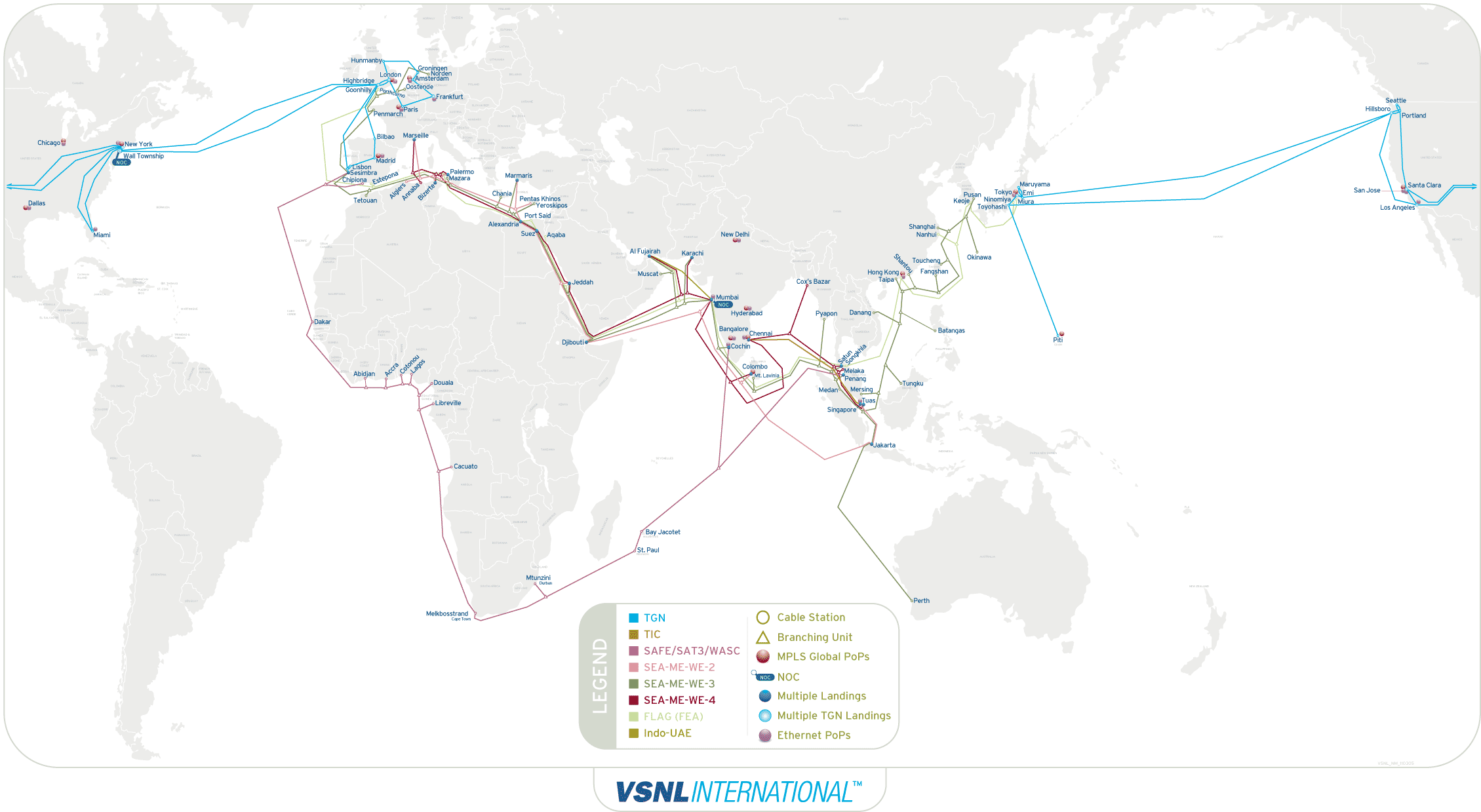VSNL global network